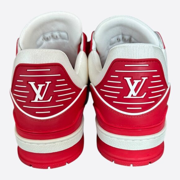 Louis Vuitton Product Red & White Monogram Trainers - Picture 4 of 8